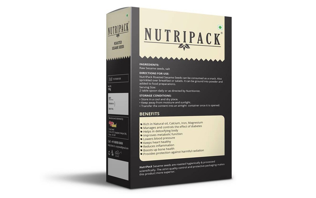 Nutripack Roasted Sesame Seeds    Box  100 grams